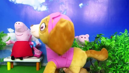 Patrulla Canina español Peppa Pig y George a la carcel por hacer caca o popo Mundo Juguetes