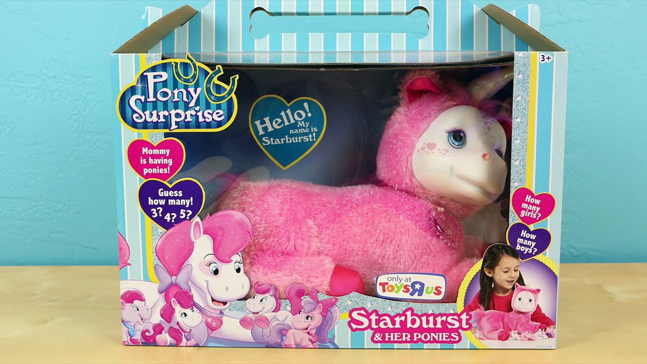 Pony Surprise Starburst Unicorn Plush - How Many Ponies Does She Have?