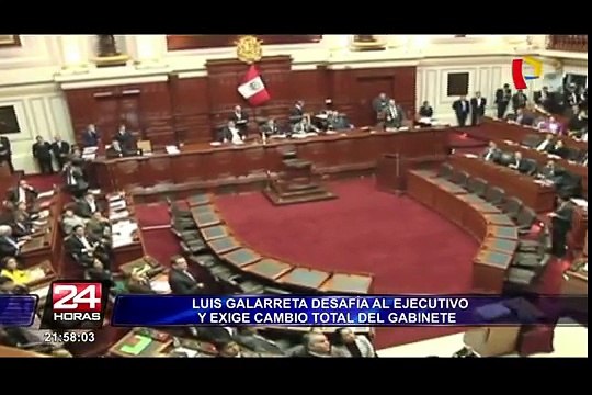 Reacciones tras pedido de Luis Galarreta sobre cambio total del Gabinete