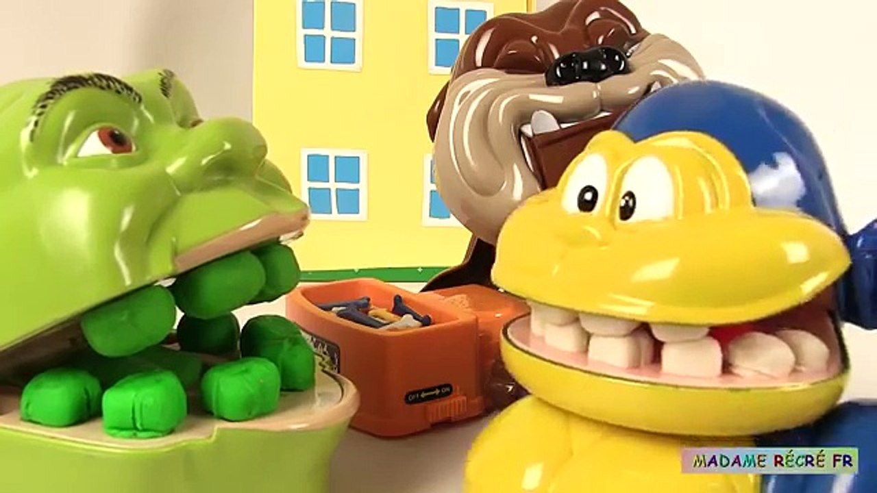 Shrek et le singe Chien Méchant Jeu Nonos de Société Croc Dog
