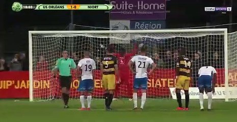 2-0 Karim Ziani Goal (Pen.) - US Orléans 0-2 Chamois Niortais 15.09.2017