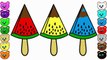 Learn Colors for Kids with Watermelon Popsicle | Coloring Page and Drawing
