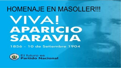 HOMENAJE A APARICIO SARAVIA EN MASOLLER (AÑO 2017)