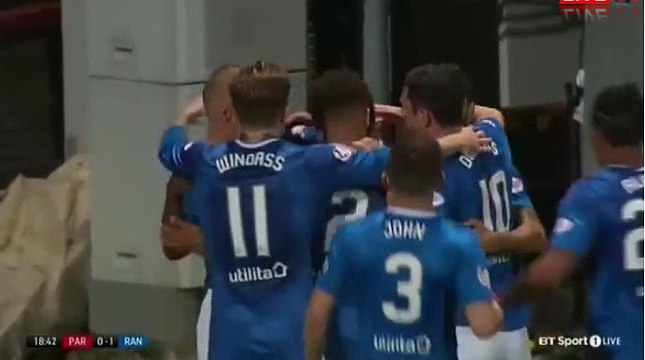 Alfredo Morelos Goal HD - Partick	0-1	Rangers 15.09.2017