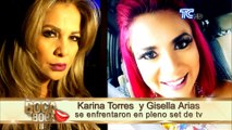 Karina Torres y Gisella Arias se enfrentaron en pleno set de TV