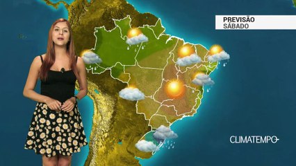 Previsão Brasil - Maior parte do país sem chuva