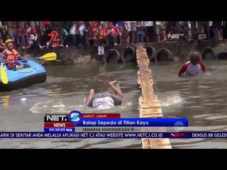 Serunya Balap Sepeda di Titian Kayu Warga Garut, Jabar - NET 5