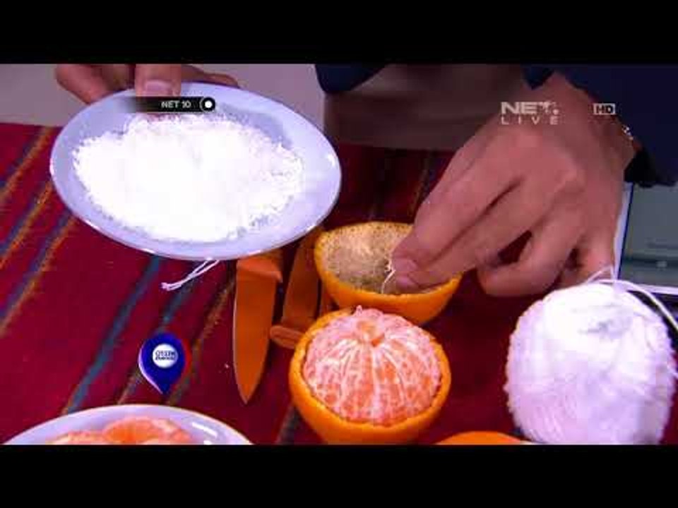 Membuat Tempat Lilin dengan Kulit Jeruk