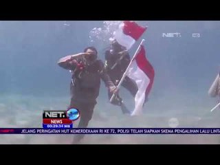 Bendera Raksasa Dikibarkan Dalam Air - NET24