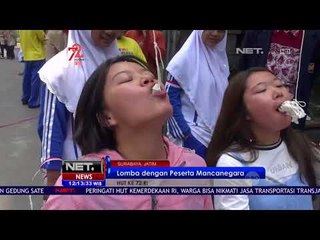 Download Video: Lomba Makan Kerupuk Tingkat Internasional di Surabaya - NET12