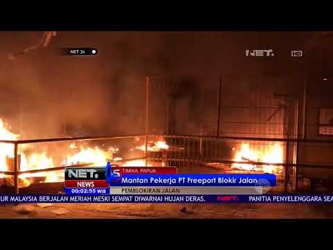 Dinilai PHK Sepihak, Mantan Pekerja Freeport Blokir Jalan NET 24