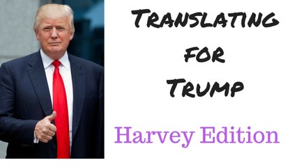 Translating for Trump: Hurricane Harvey Edition