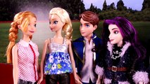 Descendants Jane Tricked by Disney Villain, with Descendants Mal & Evie, Frozen Elsa & Anna, Cruella
