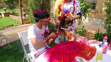 تحدي الألوان ! ( شوفوا ايش العقاب !! جبت العيد !!!)