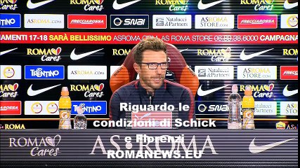 Conferenza Di Francesco Roma-Verona: "Florenzi partirà titolare. Vogliamo vincere"