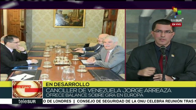Canciller de Venezuela ofrece balance de reciente gira europea