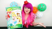 Coloring Tiana The Princess And The Frog GIANT Coloring Page Crayons | COLORING WITH KiMMi THE CLOWN