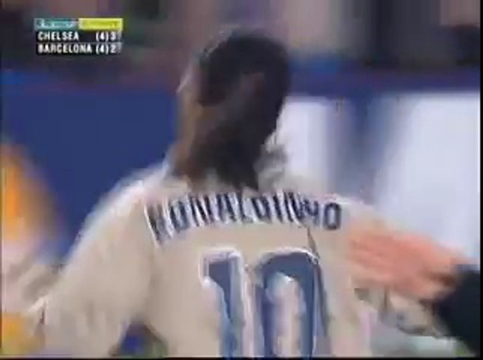 Ronaldinho Goal for Barcelona v Chelsea at Stamford Bridge in 2005