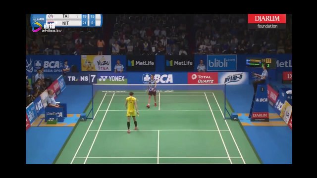 Unblocked Tai Tzu Ying vs Nitchaon Jindapol Indonesian Open 不被限制 QF 戴資穎 v 金達蓬 印度尼西亚羽毛球公开赛