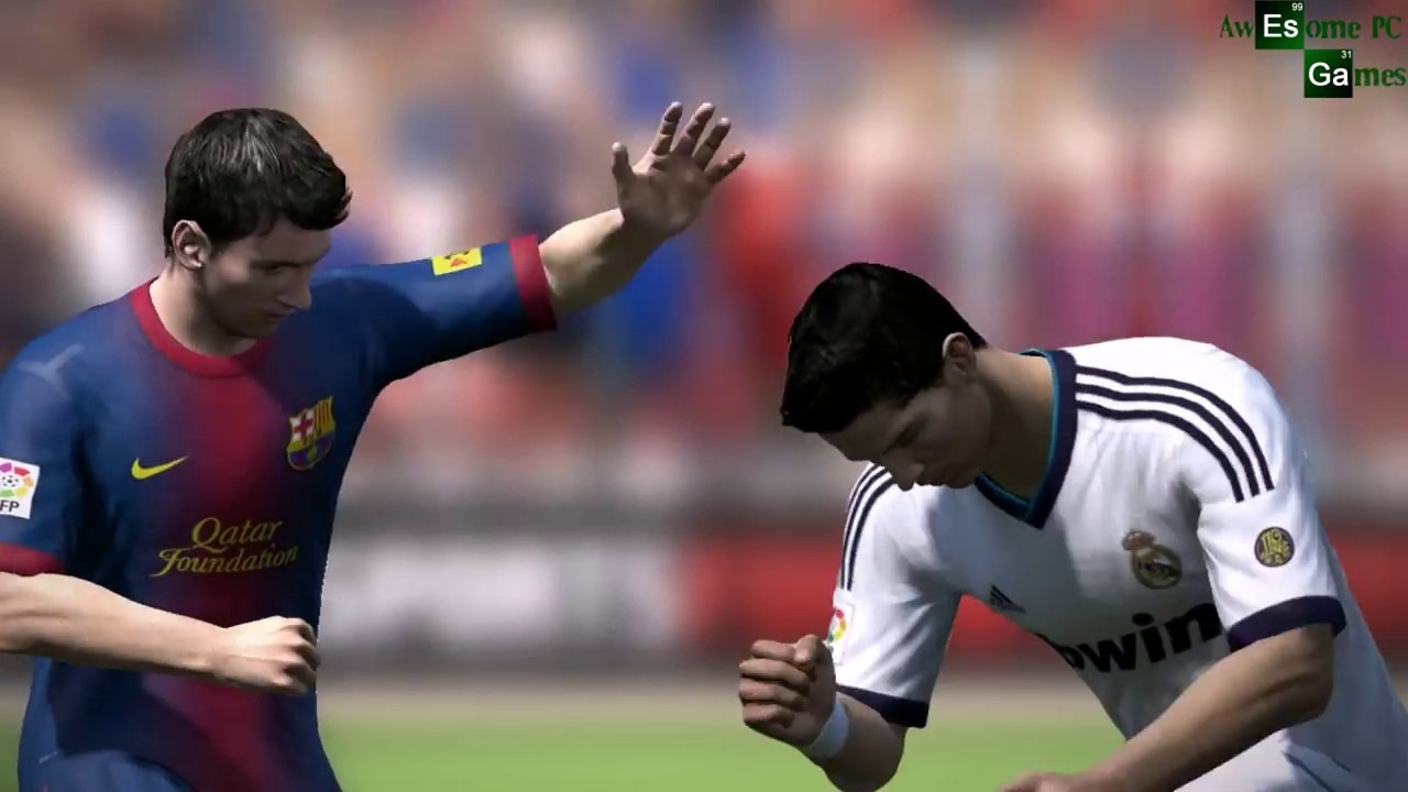 Cristiano Ronaldo vs Messi - Fight (FIFA) Funny