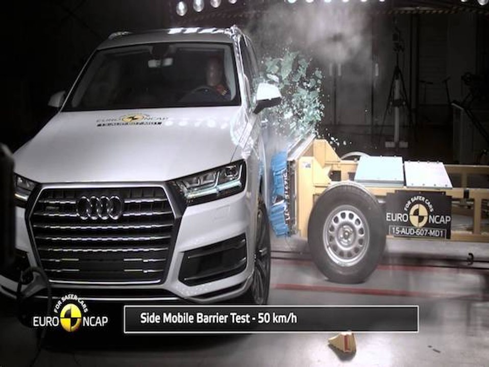 Euro NCAP Crash Test of Audi Q7 2015-çarpışma testleri