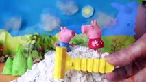 Peppa Pig George surpresa enterrada na areia movedica - Peppa Portugues DisneyKids Brasil [Parte 1]