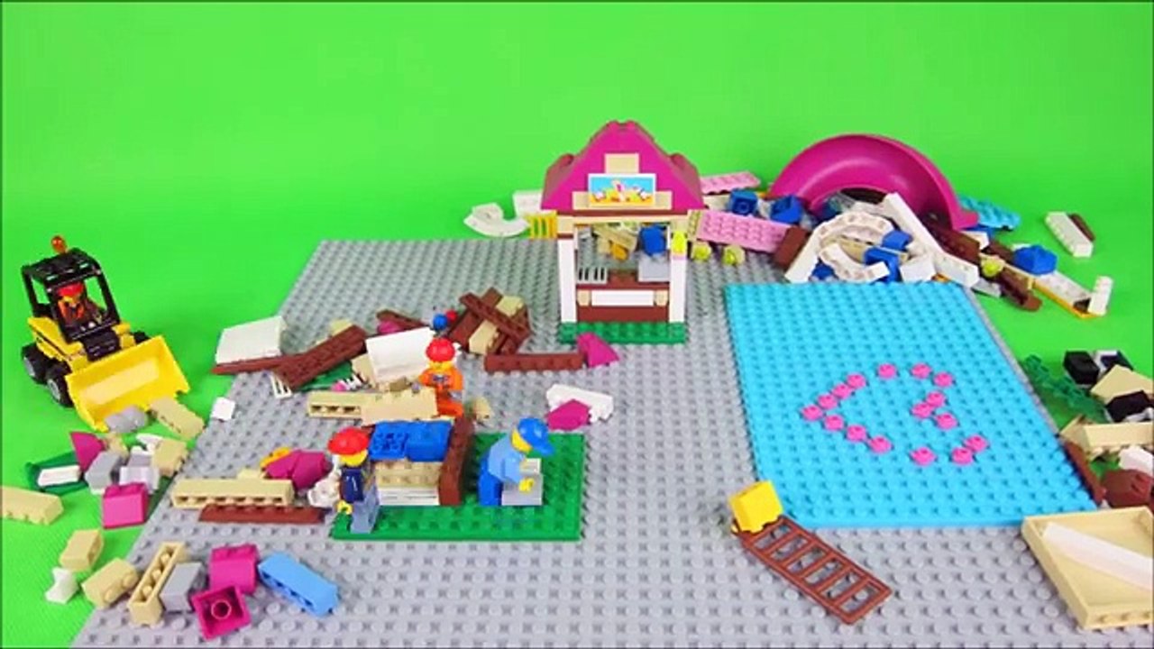 LEGO Friends + Lego City = Heartlake City Pool build and review by Misty Brick.