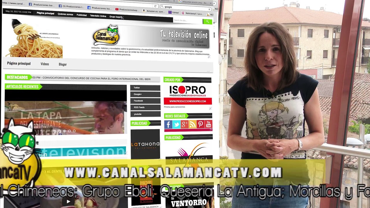 UNA SEMANA MAS ANA DESPIDE EL PROGRAMA AL DENTE DESDE LAS VISTAS DEL AYTO DE VILLAMAYOR DANDO SUS CONSEJOS