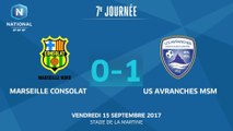 J7 : GS Marseille Consolat - US Avranches MSM (0-1), le résumé