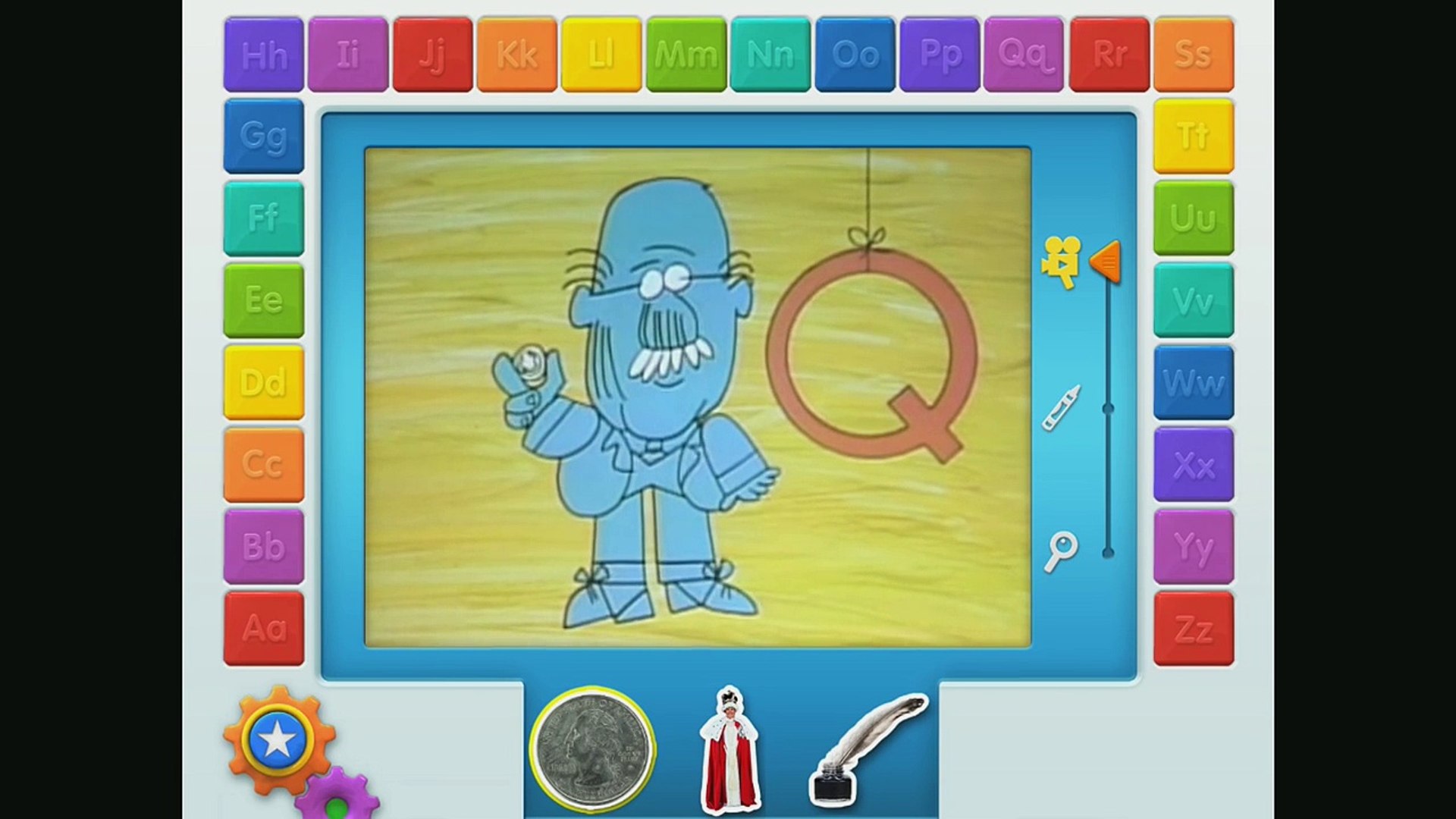 Sesame Street Letter Planet Qq