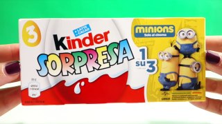 MINION EGGS SURPRISE HUEVO KINDER SORPRESA TOYS Überraschungseier by DreamBox Toys