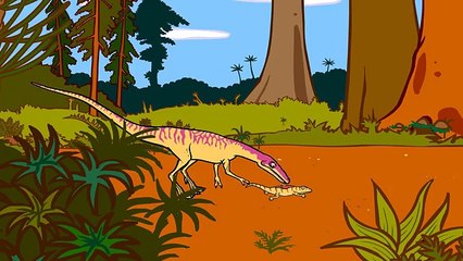 Compsognathus, means pretty jaw dinosaur with English Sub ★Genikids Dinosaur