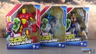 Super Hero Mashers Marvel Iron Man Wolverine Electro Figurine Mash Up Jouet Toy Review Juguetes