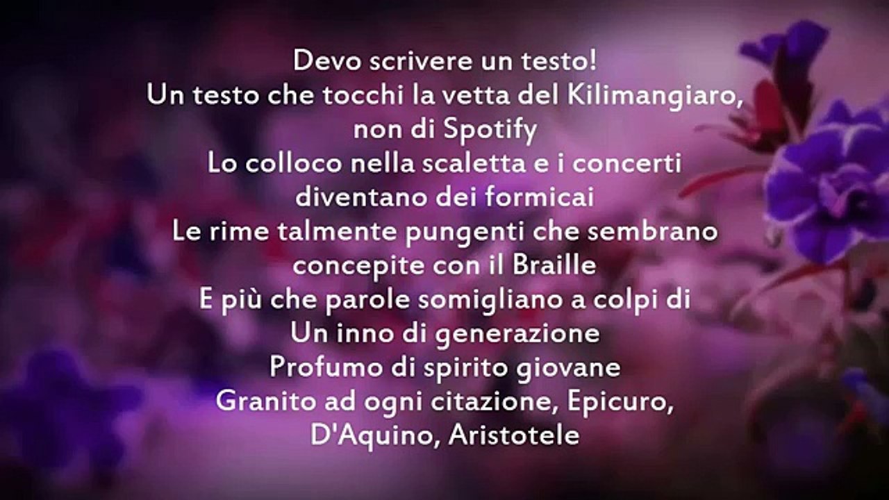 Caparezza - Il testo che avrei voluto scrivere (Testo)