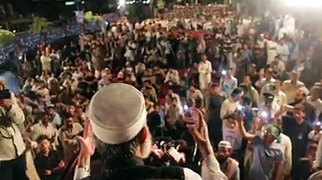 امیر جماعت اسلامی سینیٹر سراج الحق کا این اے 120 میں جلسہ عام سے خطاب