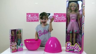 Real Life Size Barbie Doll | Giant Barbie Doll & Egg Surprise | The Disney Toy Collector
