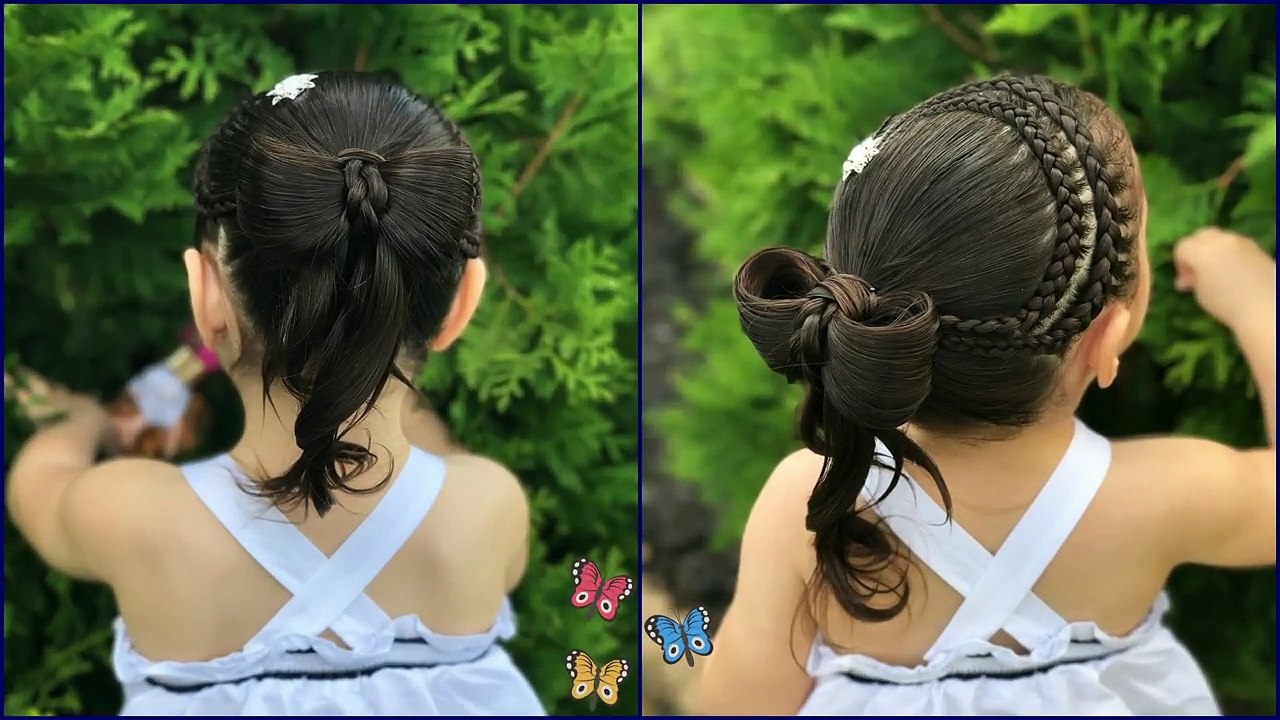 Peinado Corazón con Moño fácil y rápido para niñas|Graduación Primera Comunión| LPH