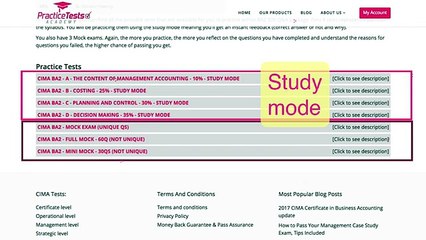 Walkthrough of BA2 PTA tool-practice tests academy