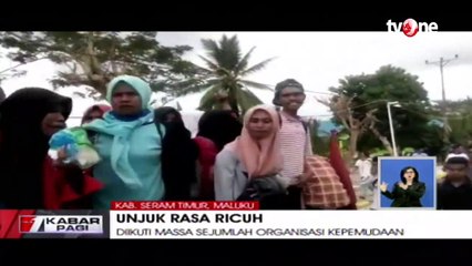 Unjuk Rasa Ricuh, Massa Tolak Balap Sepeda Tour De Mollucas