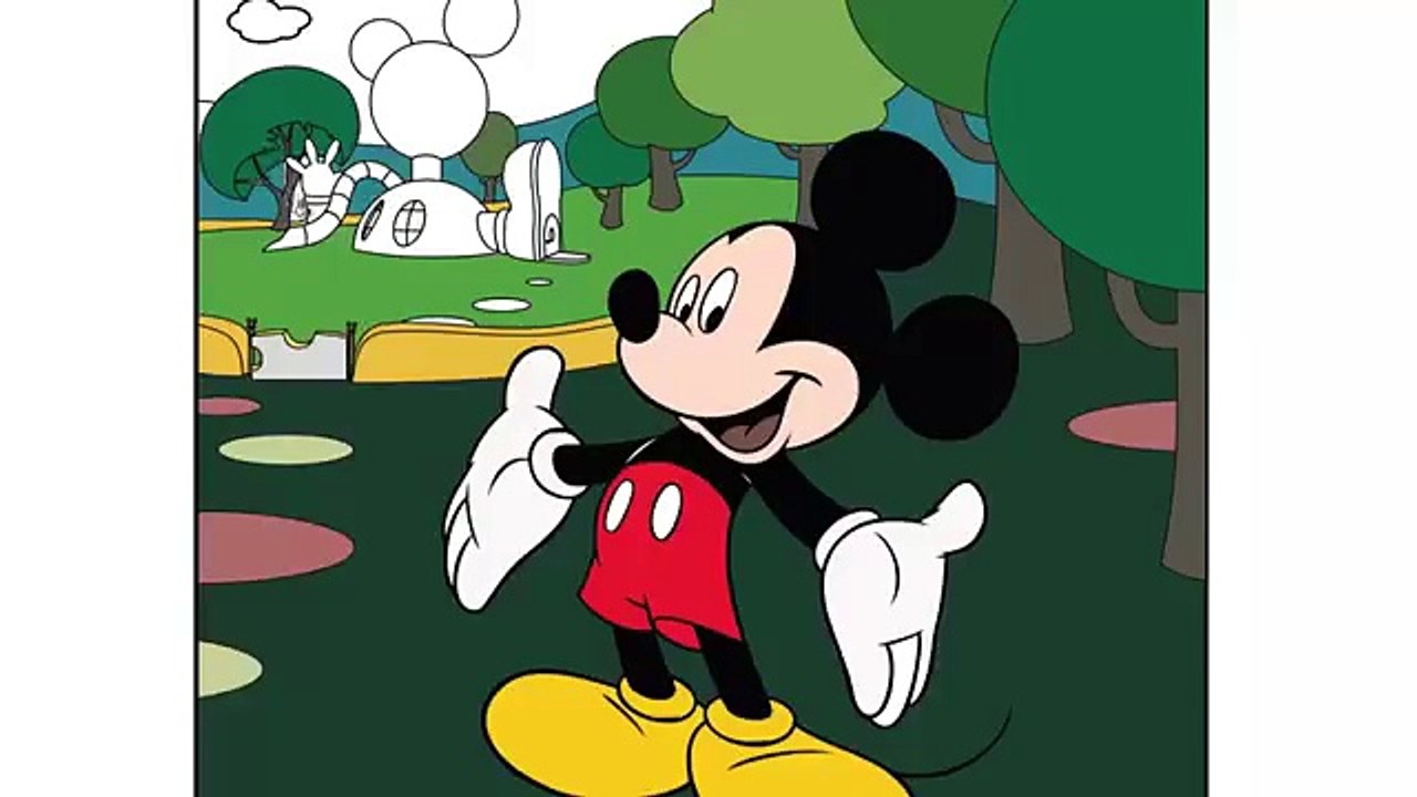 Dibujos Animados de Disney - Coloreando a Mickey Mouse