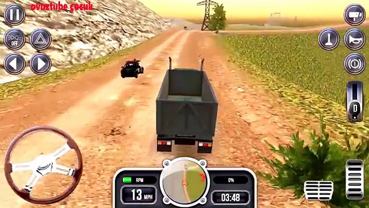 araba oyunları otobüs ve diğer arabaların arasında kamyon sürmek direksiyonlu