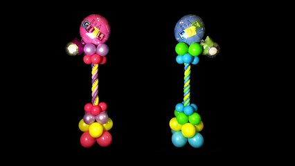 Baby Shower Balloon Columns Tutorial - Decoration Idea