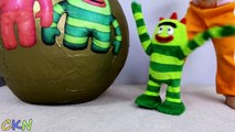 Yo Gabba Gabba Super Giant Surprise Egg Toys Opening Muno Plex Brobee Foofa Toodee CKN Toys