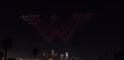 WONDER WOMAN : 300 drones light show in Los Angeles