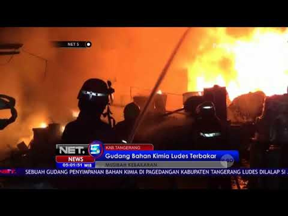Gudang Bahan Kimia Ludes Terbakar - NET5