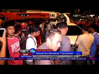 Sebuah Bus Menabrak 7 Kendaraan - NET24