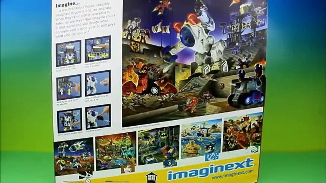 Imaginext Robot Police Headquarters Batman & Optimus Prime defeats the Joker & Two Face