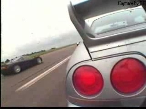 Mclaren f1 vs skyline gtr vitesse run autoroute course psg i