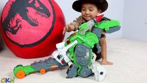 Super Giant Dinosaur Surprise Egg Toys Opening Imaginext Toys Ultra T-Rex Dinosaur Train Ckn Toys