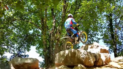 Electric Motion au Chamadou. Moto trial électrique / Bastien Hieyte